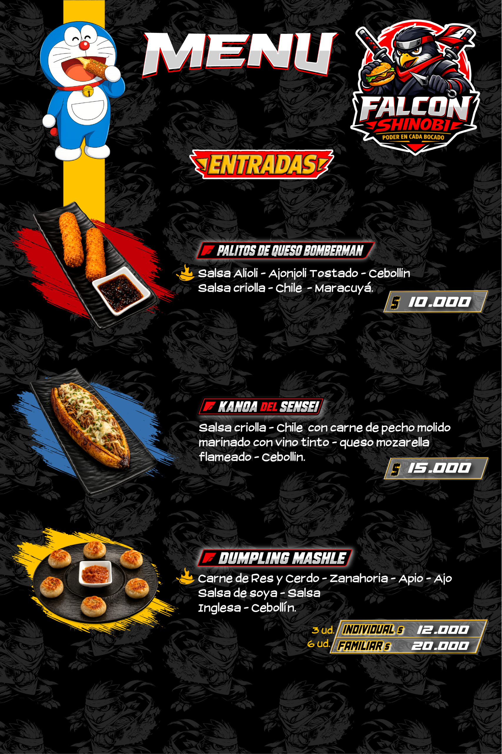 Menú Falcon Shinobi 1